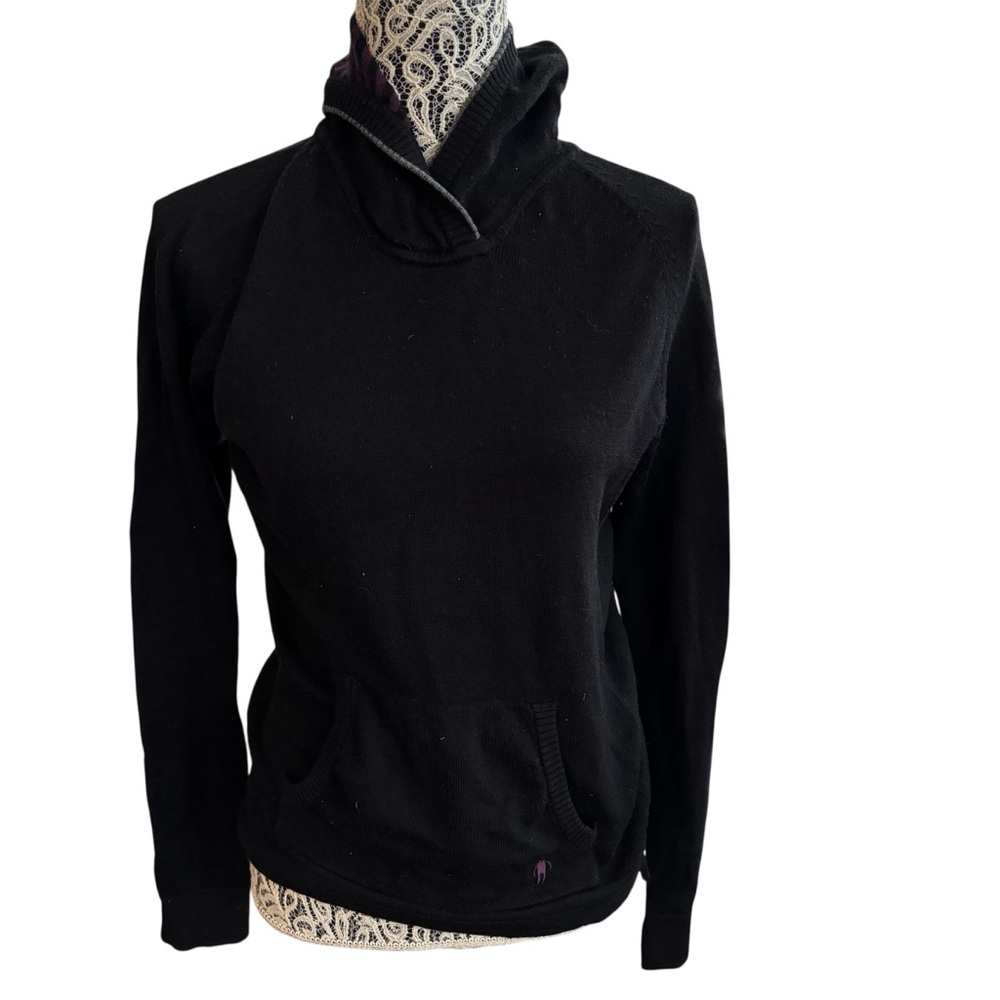 Smartwool Black Knit Hooded Sweater